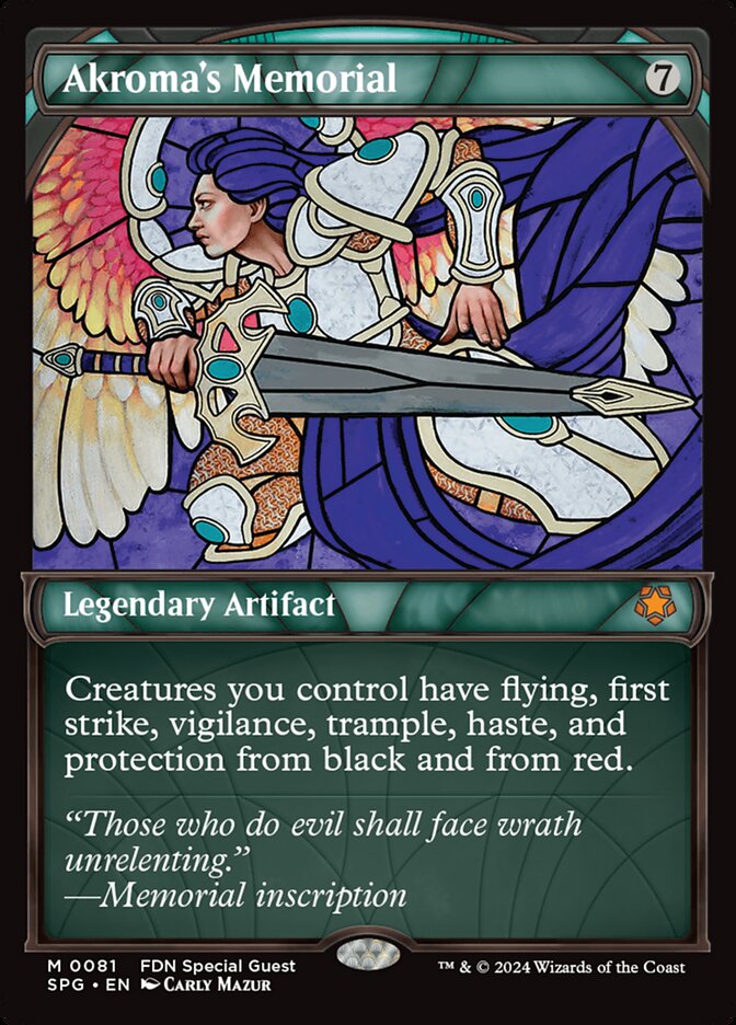 Akroma's Memorial card front
