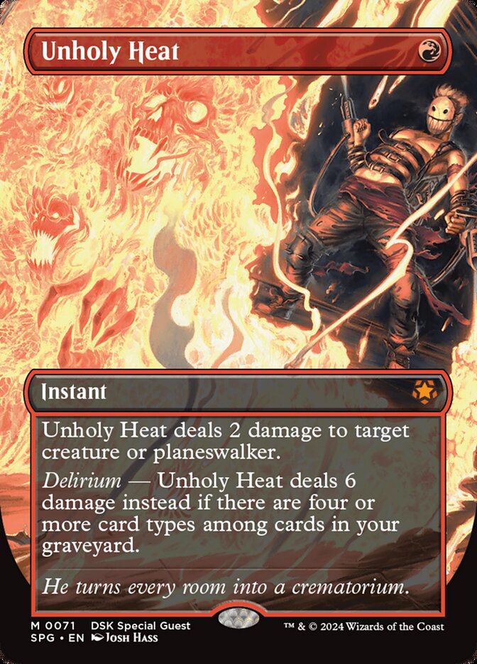 Unholy Heat card front