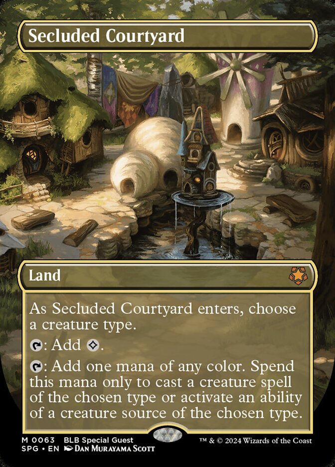 Secluded Courtyard card front