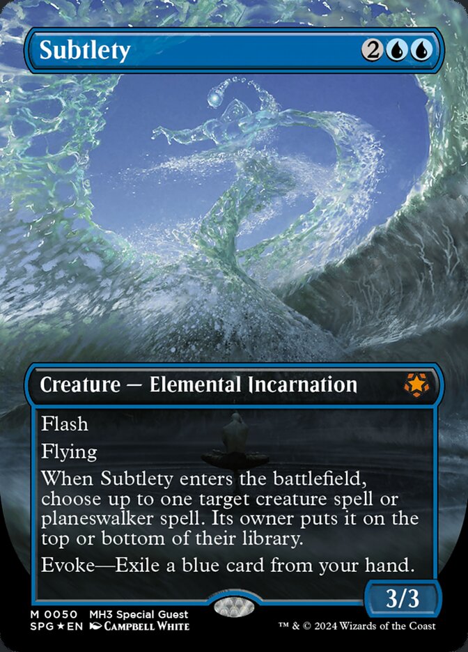 Subtlety card front