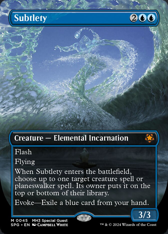 Subtlety card front