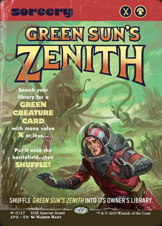 Green Sun's Zenith card front