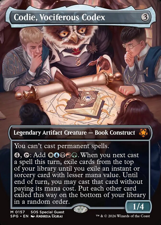Codie, Vociferous Codex card front