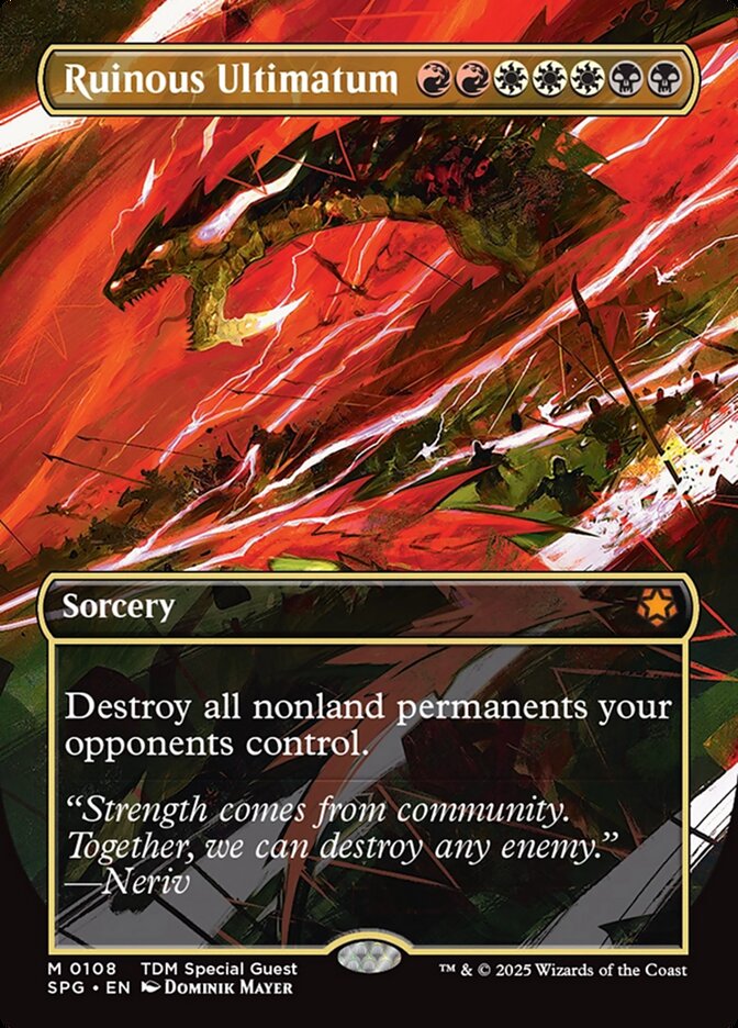 Ruinous Ultimatum card front