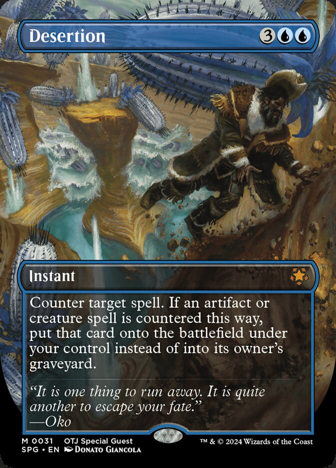 Desertion card front