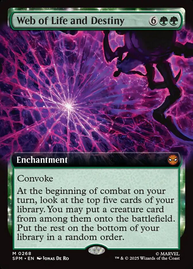 Web of Life and Destiny card front