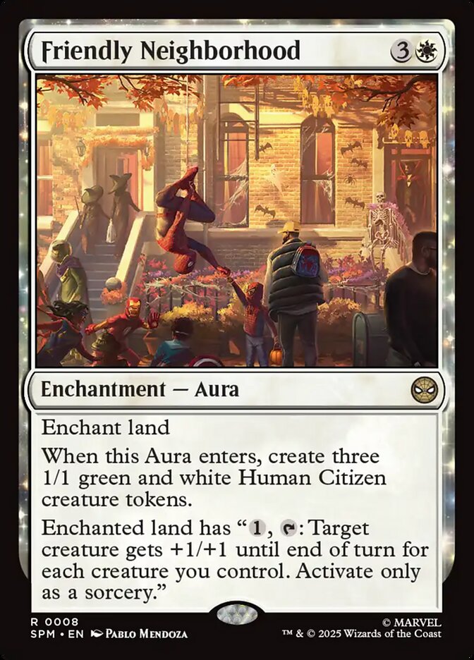 Friendly Neighborhood card front