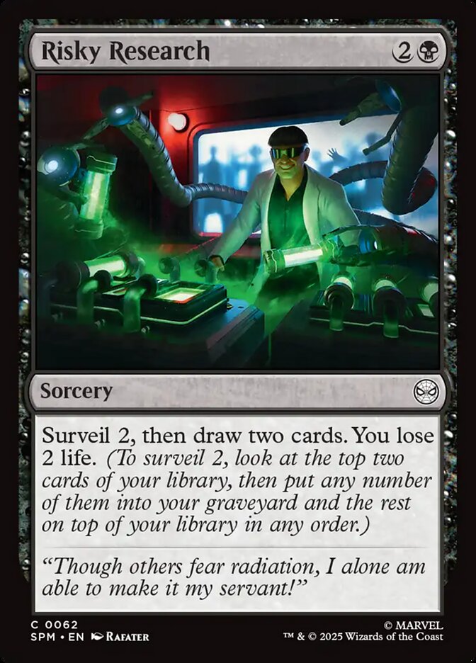 Risky Research card front