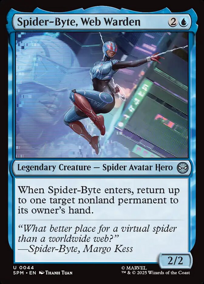 Spider-Byte, Web Warden card front