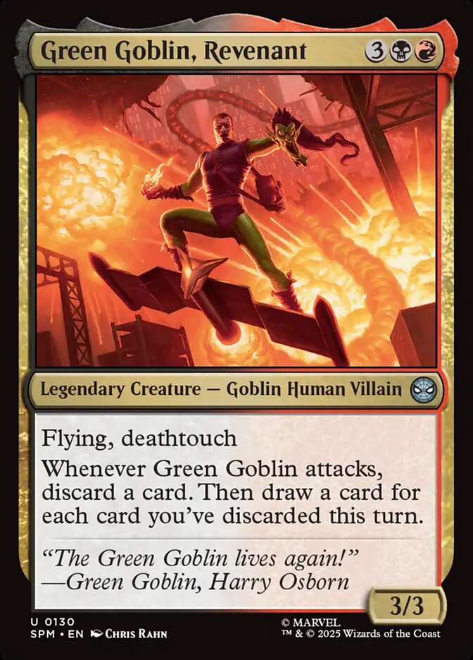 Green Goblin, Revenant card front