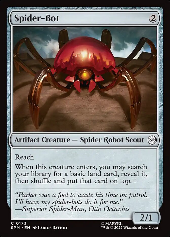 Spider-Bot card front