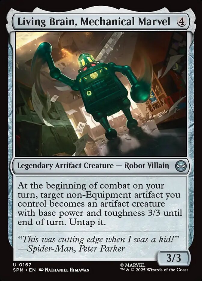 Living Brain, Mechanical Marvel card front