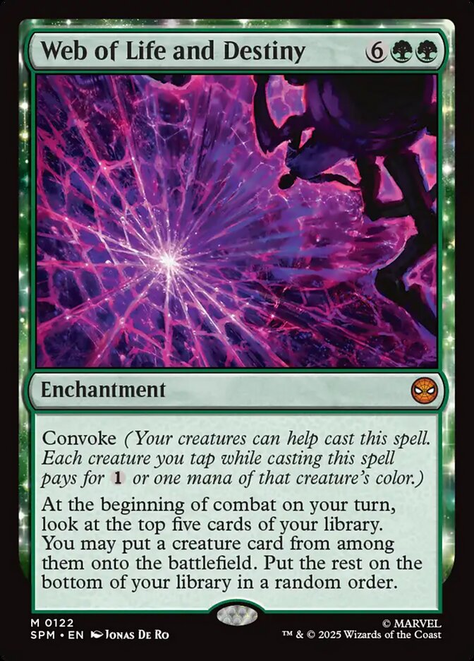 Web of Life and Destiny card front