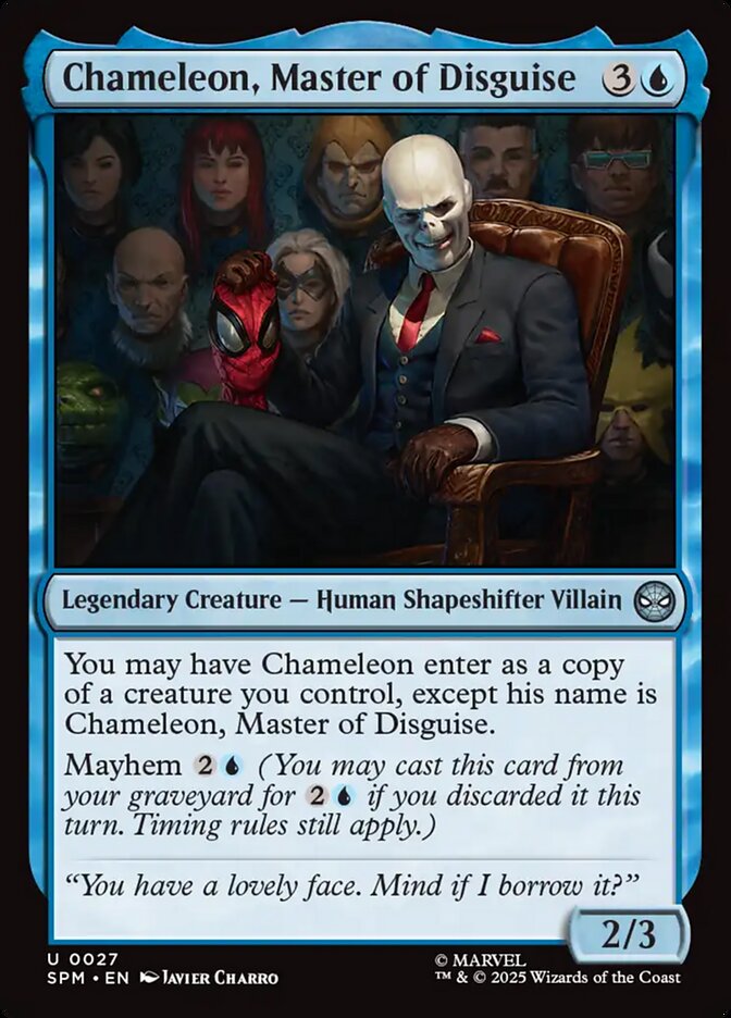 Chameleon, Master of Disguise card front