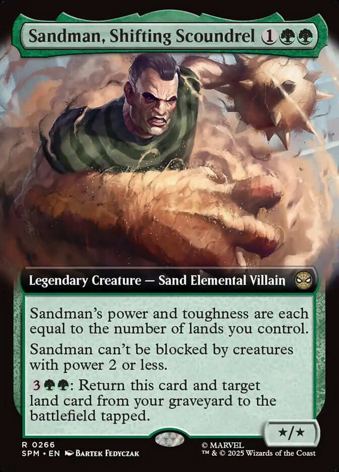 Sandman, Shifting Scoundrel card front