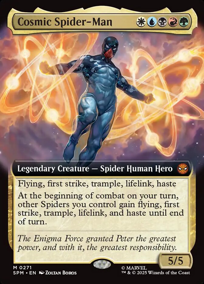 Cosmic Spider-Man card front