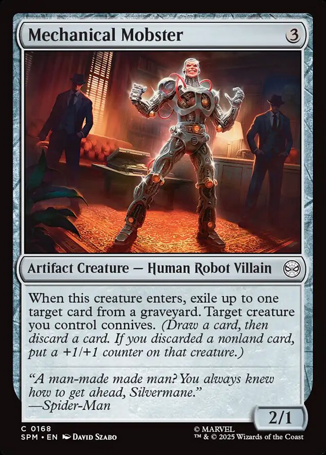 Mechanical Mobster card front