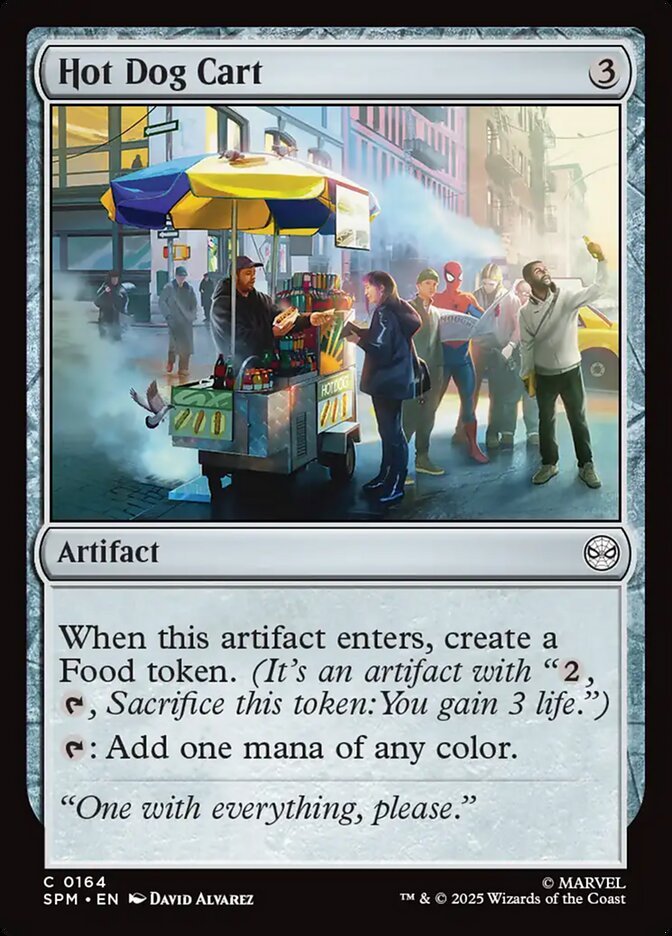 Hot Dog Cart card front