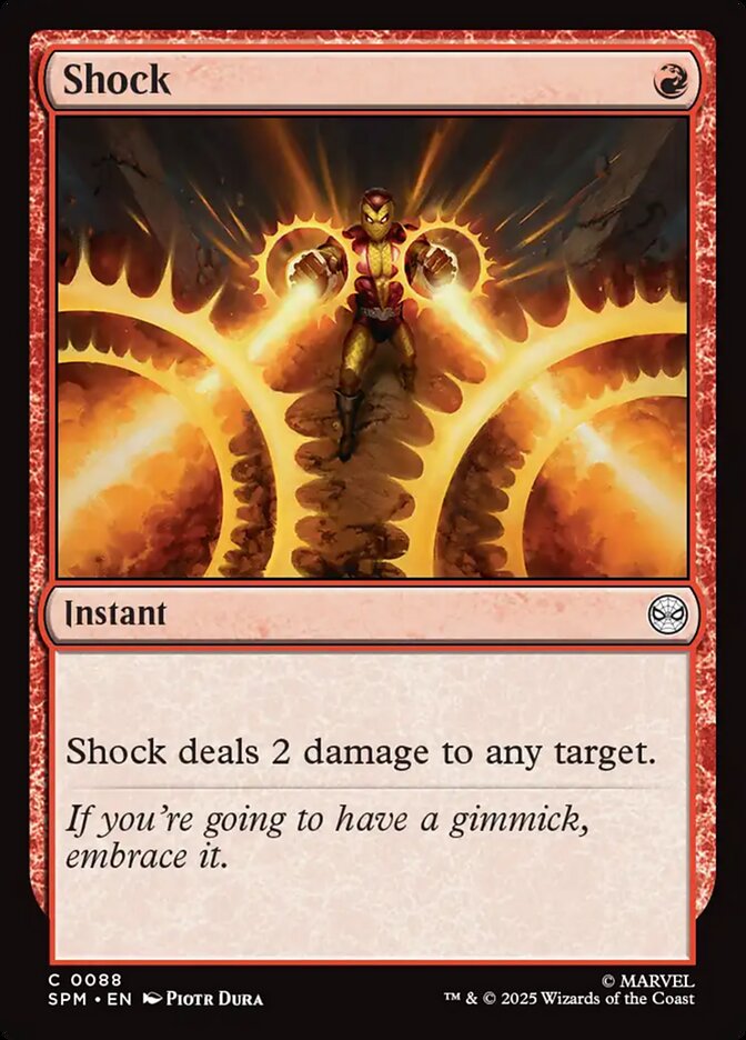 Shock card front