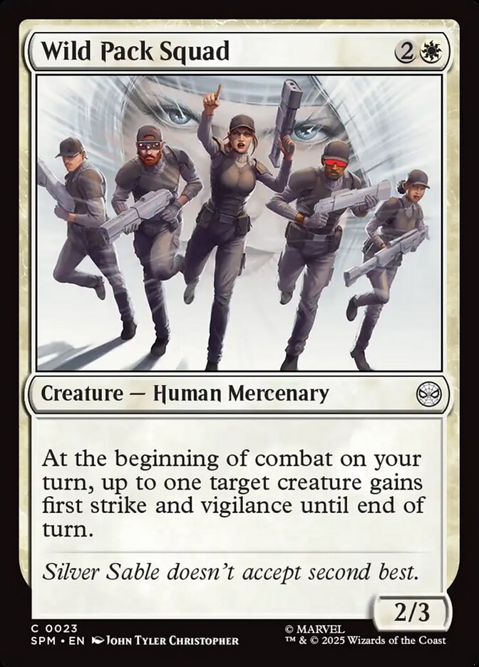 Wild Pack Squad card front