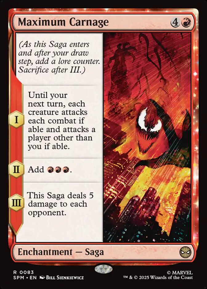 Maximum Carnage card front