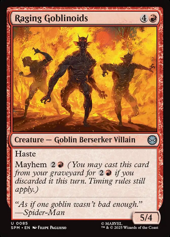 Raging Goblinoids card front