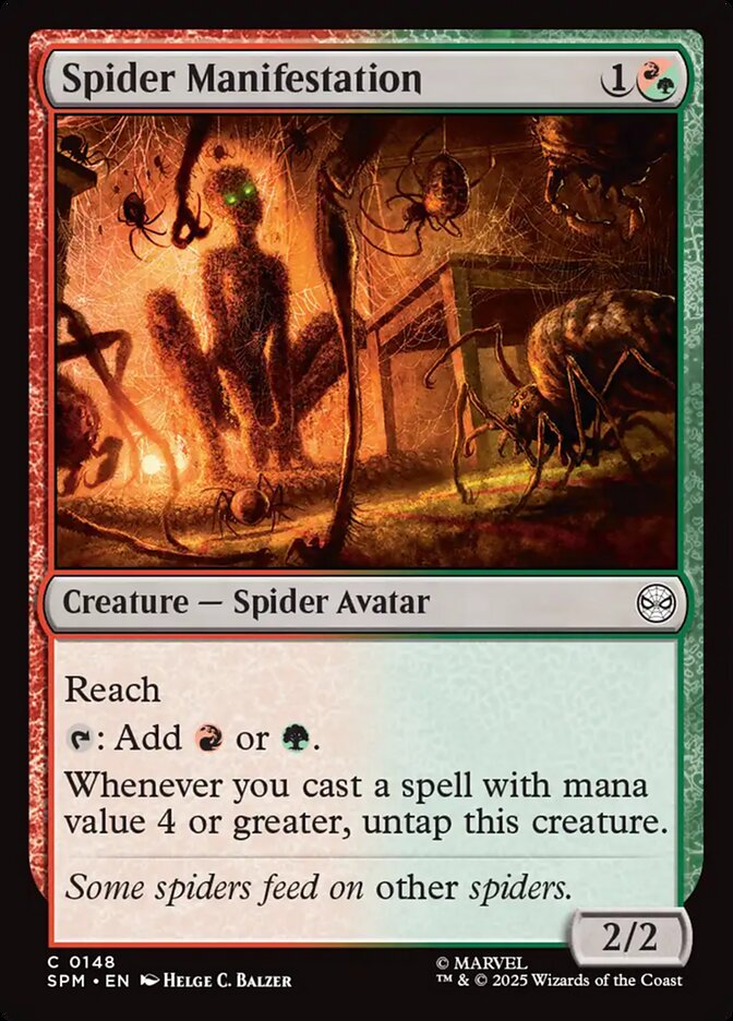 Spider Manifestation card front