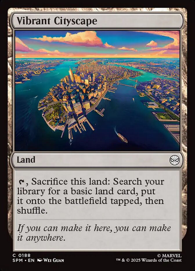 Vibrant Cityscape card front