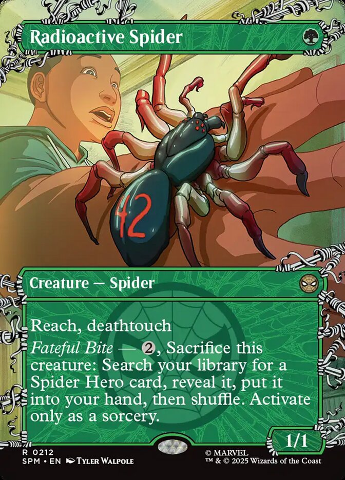 Radioactive Spider card front