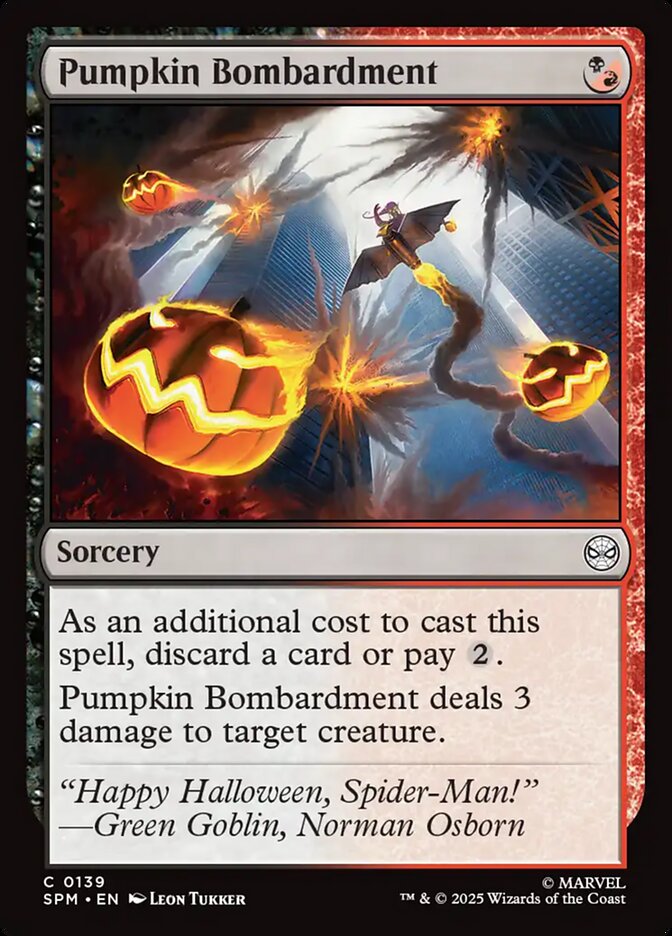 Pumpkin Bombardment card front