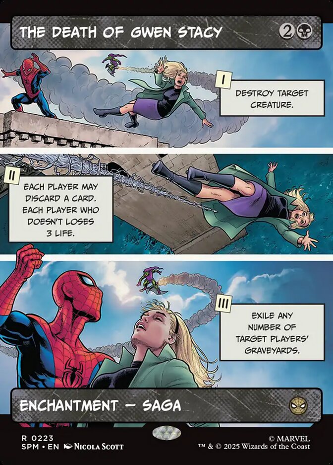 The Death of Gwen Stacy card front