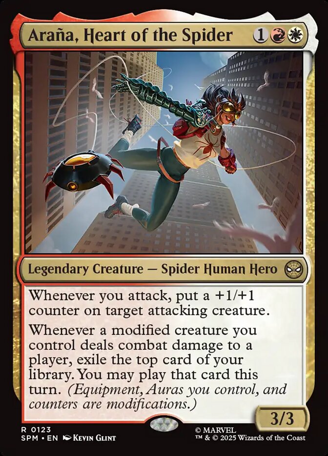 Araña, Heart of the Spider card front