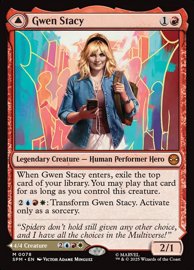 Gwen Stacy card front