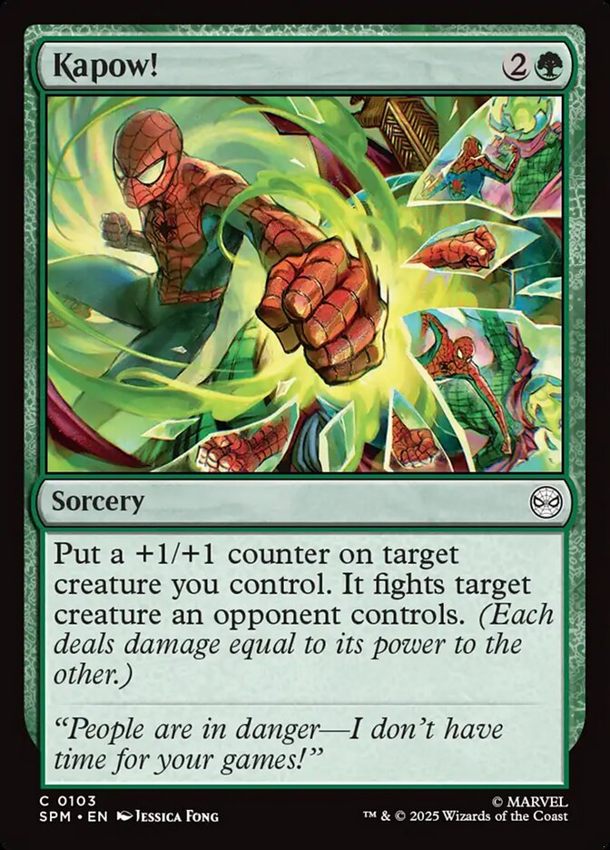 Kapow! card front