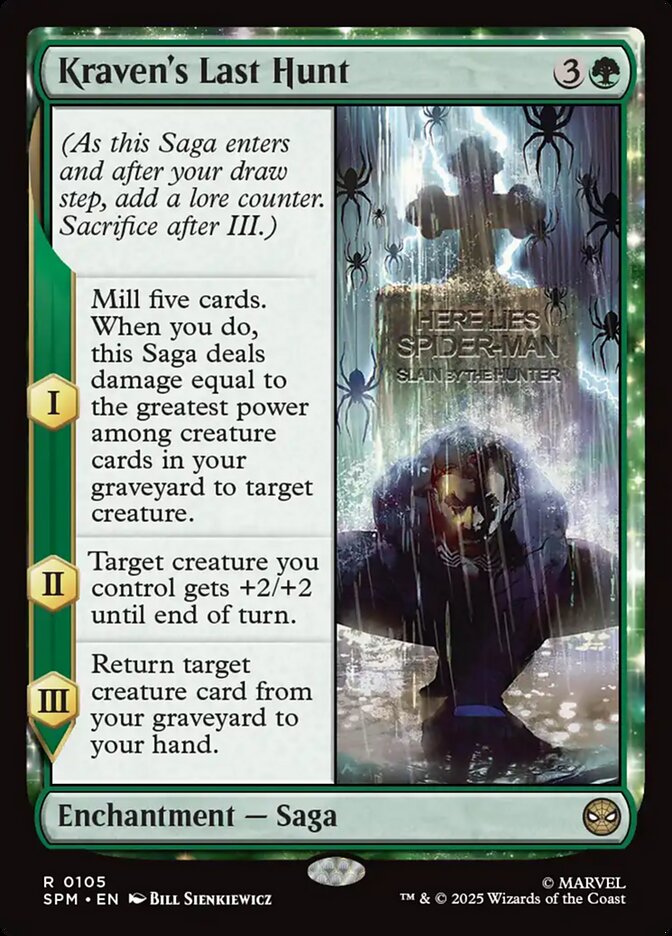 Kraven's Last Hunt card front