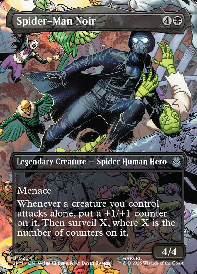 Spider-Man Noir card front