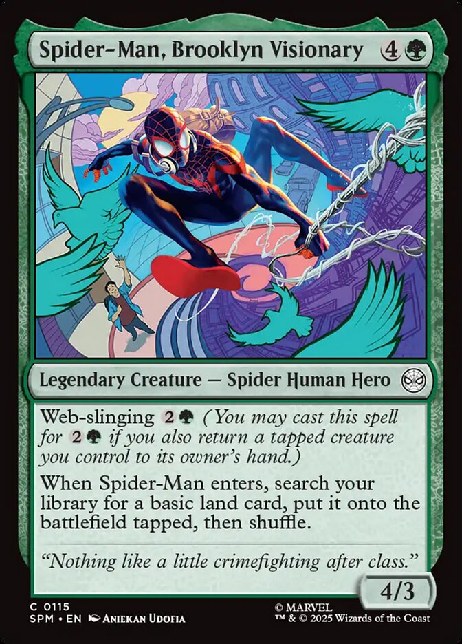 Spider-Man, Brooklyn Visionary card front