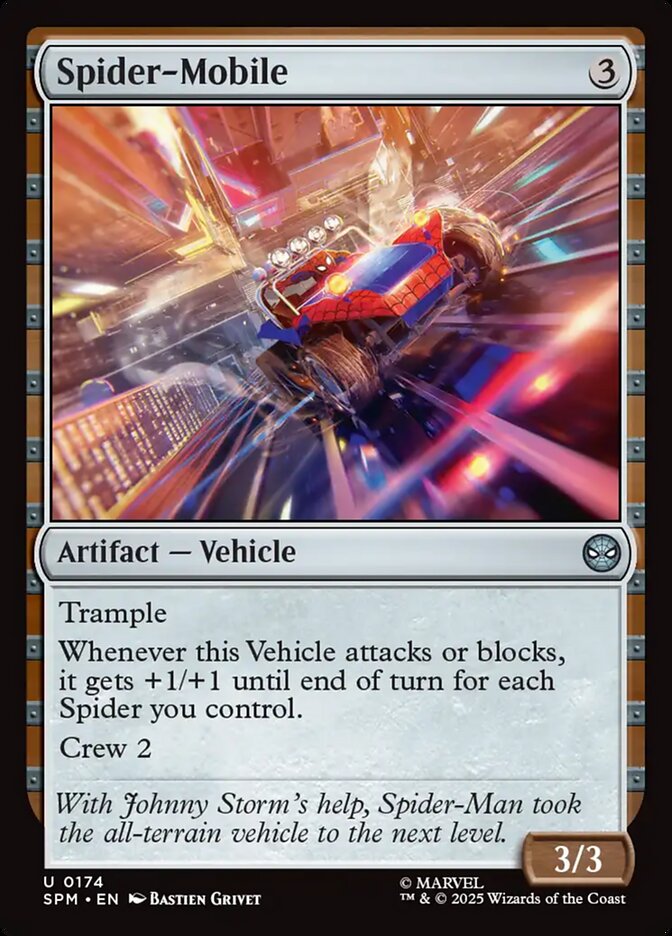 Spider-Mobile card front