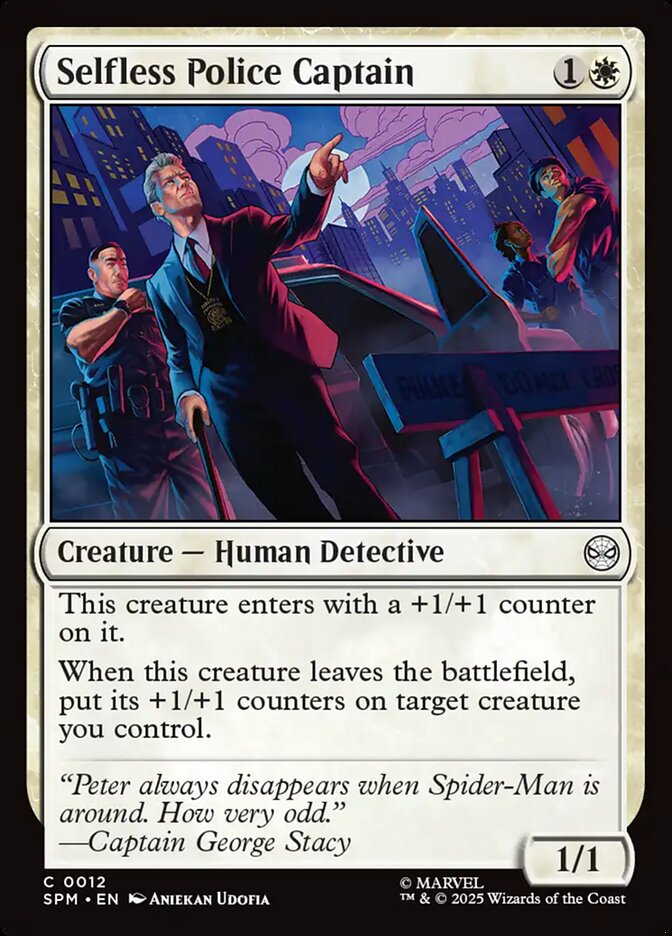 Selfless Police Captain card front