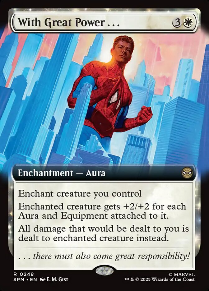 With Great Power . . . card front