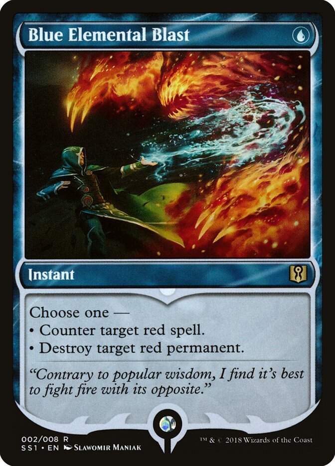 Blue Elemental Blast card front