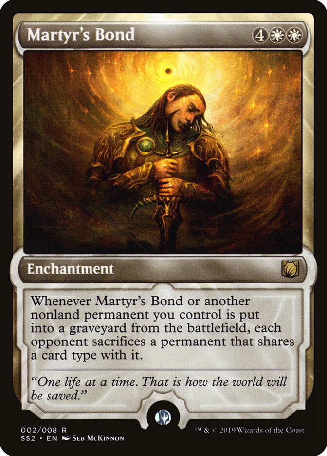 Martyr's Bond card front