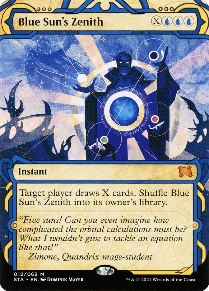 Blue Sun's Zenith card front