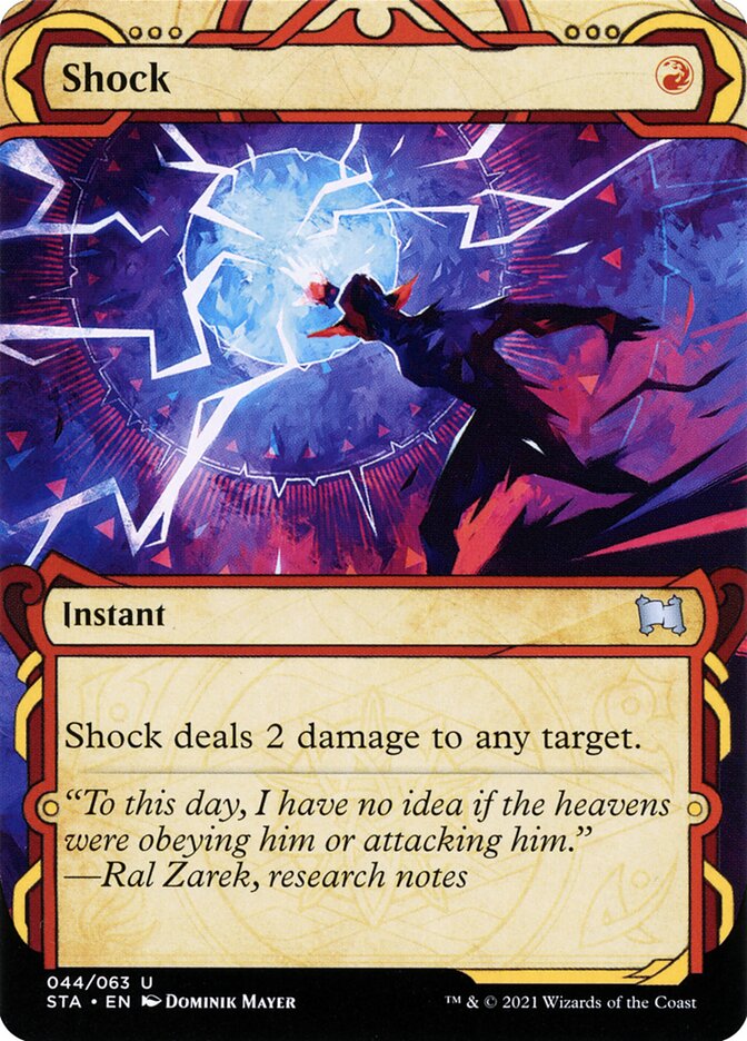 Shock card front