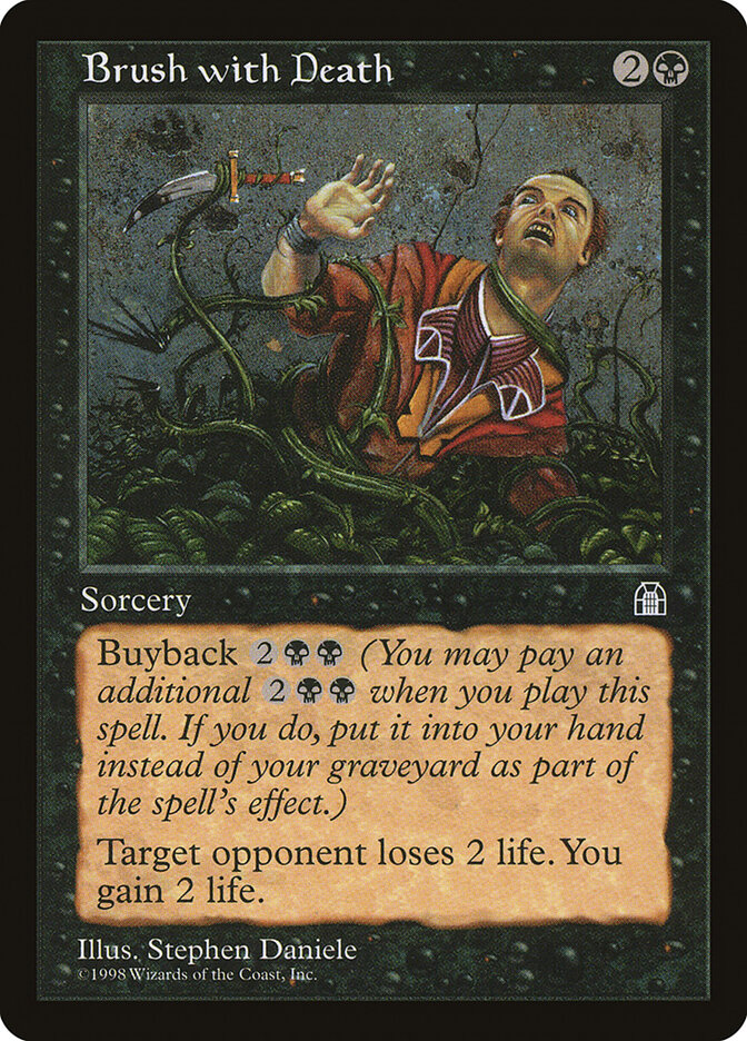 Brush with Death card front