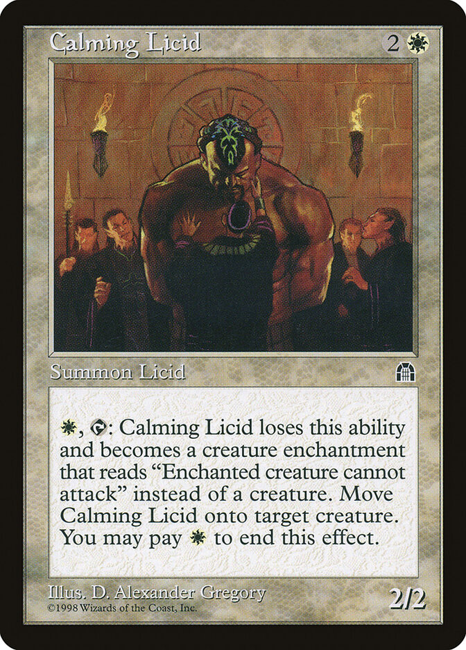 Calming Licid card front