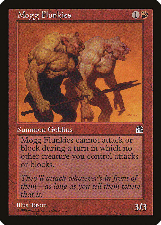 Mogg Flunkies card front