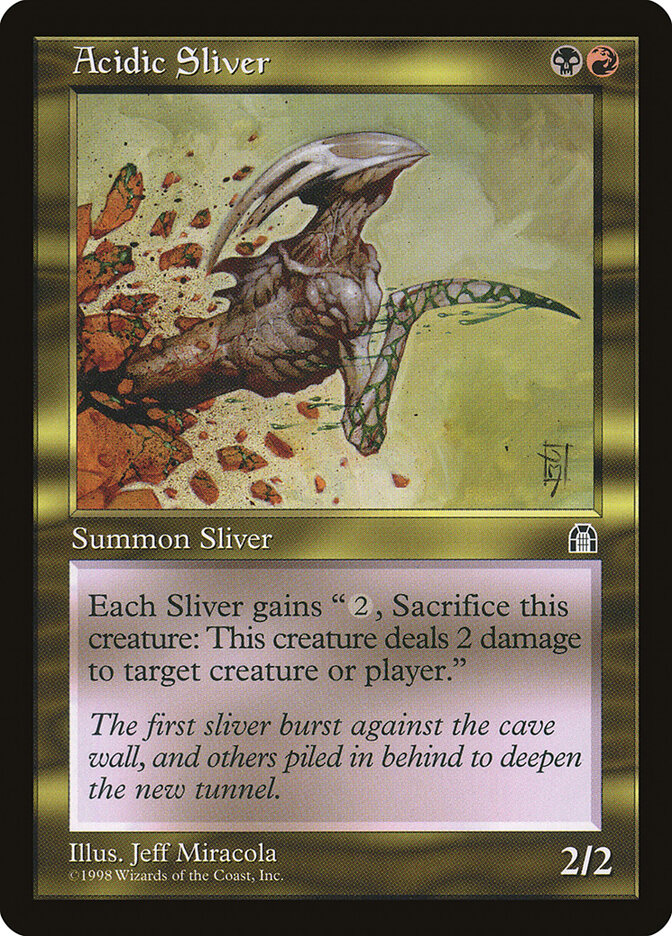 Acidic Sliver card front