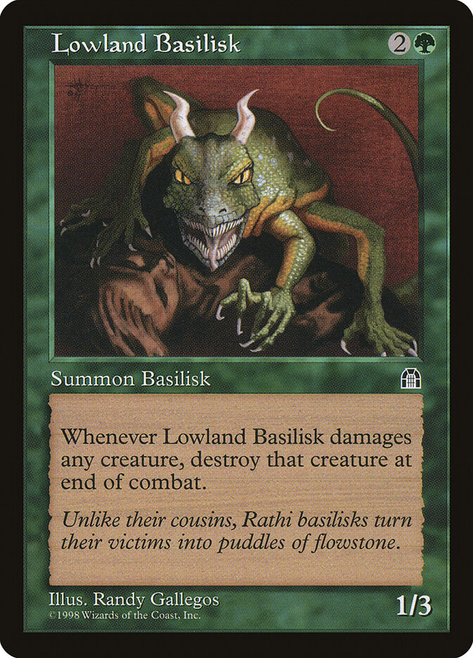 Lowland Basilisk card front