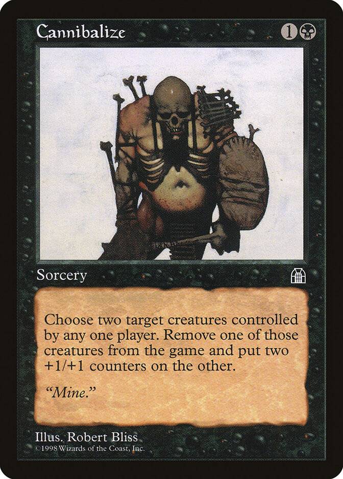 Cannibalize card front